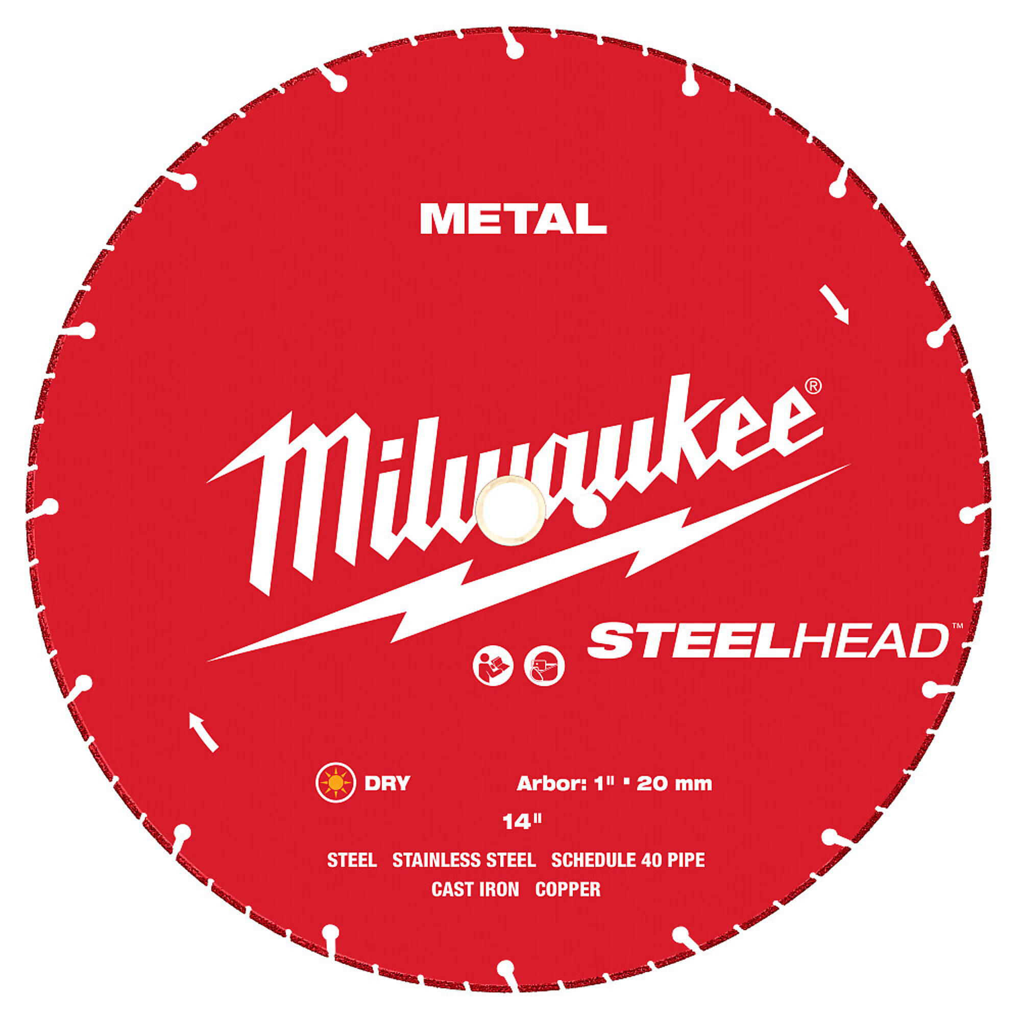 Milwaukee STEELHEAD Diamond Cut-Off Blade, 14in. Dia., Model# 49-93-7840